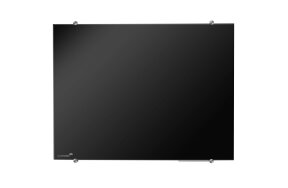 LEGAMASTER GLASSBOARD BLACK MAGNETIC 100x150cm